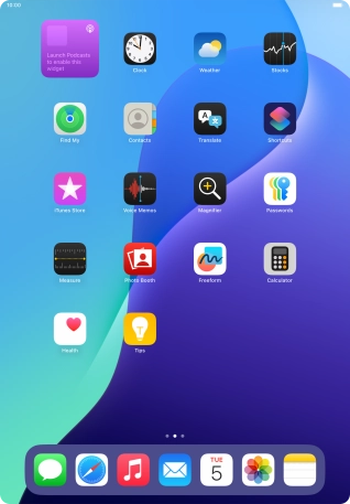 If you're using a Widget Stack: slide up or down on the stack to select the required widget.
