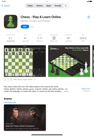 Press Get and follow the instructions on the screen to install the app.