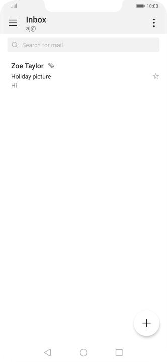 Press the new email message icon.