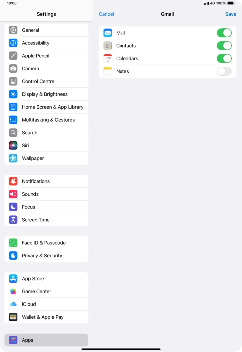 If this screen is displayed, you email account has been recognised and set up automatically. Follow the instructions on the screen to key in more information and finish setting up your tablet.
