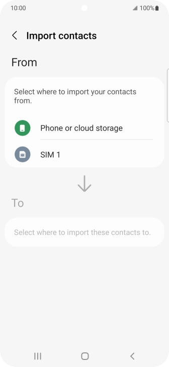 Press the name of the SIM.