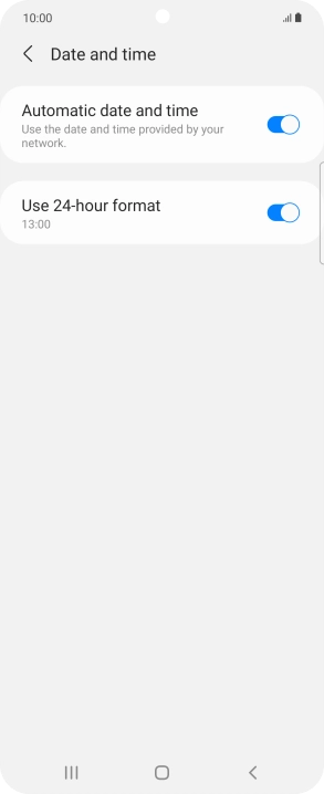 Press the Home key to return to the home screen.