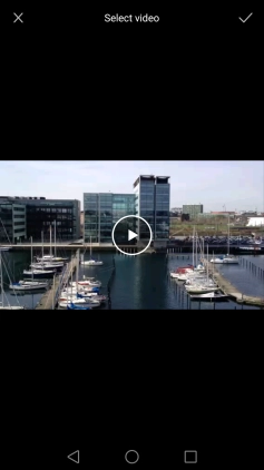 Press the confirm icon.