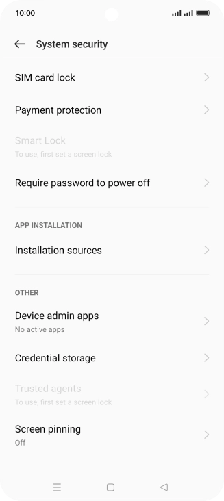 Press SIM card lock.