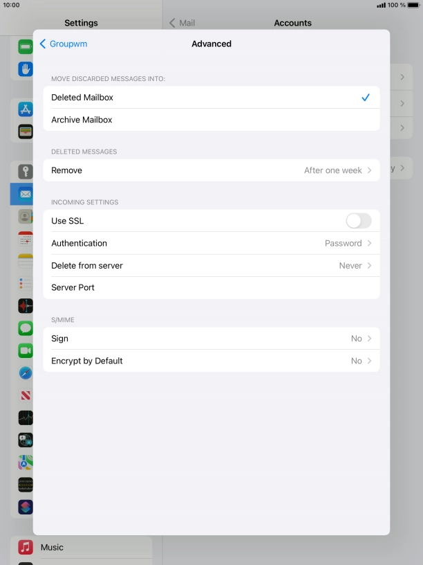 Press Authentication.