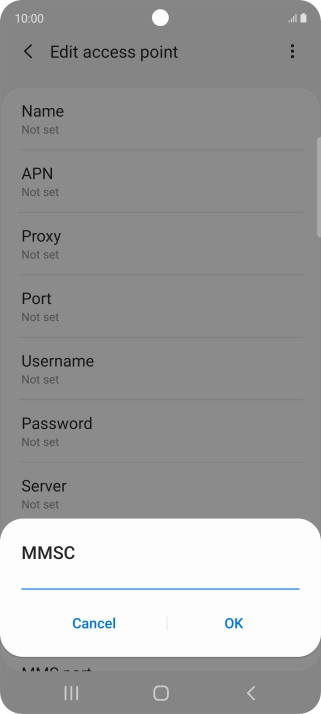 Key in http://pxt.vodafone.net.au/pxtsend and press OK.