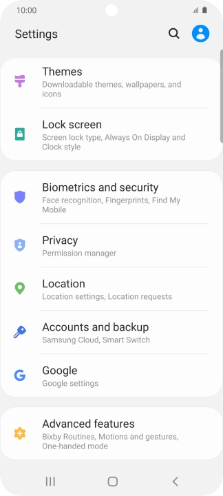 Press Accounts and backup.