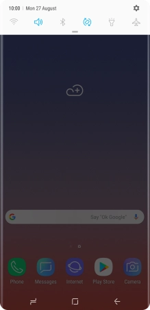 Press the settings icon.