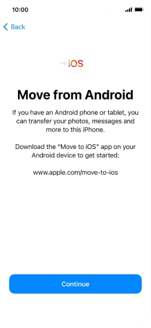 To transfer content to your phone, you need to install the app 