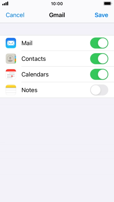If this screen is displayed, you email account has been recognised and set up automatically. Follow the instructions on the screen to key in more information and finish setting up your phone.