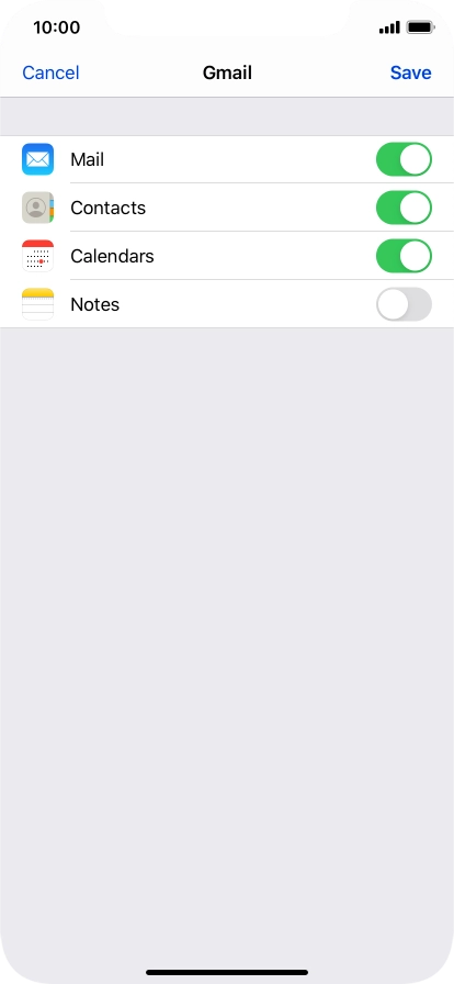 If this screen is displayed, you email account has been recognised and set up automatically. Follow the instructions on the screen to key in more information and finish setting up your phone.
