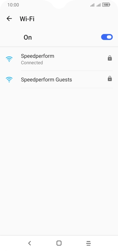 Press the Home key to return to the home screen.