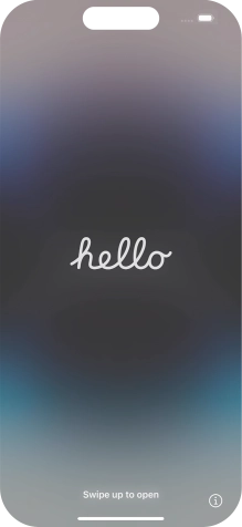 Slide your finger upwards starting from the bottom of the screen.