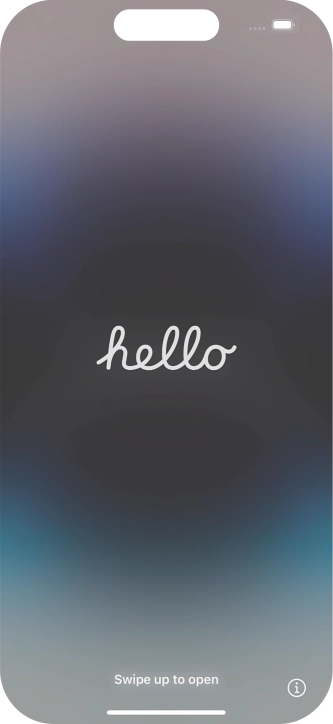 Slide your finger upwards starting from the bottom of the screen.