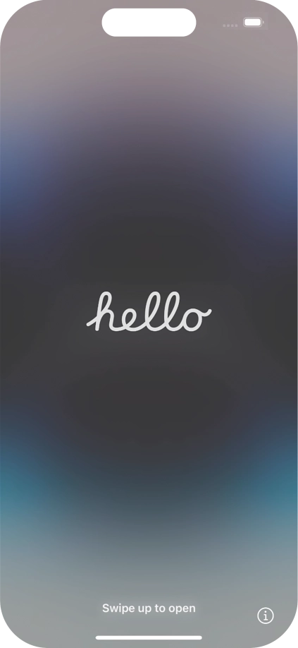 Slide your finger upwards starting from the bottom of the screen.