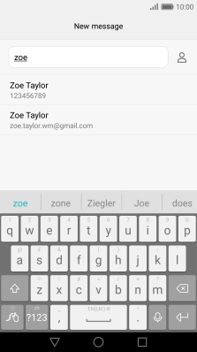 Press the required contact.