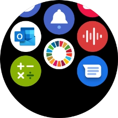 Press the email message icon.