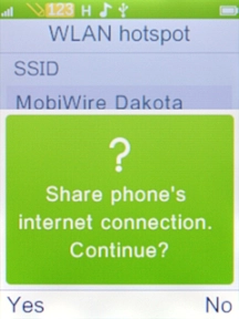 Press the Left selection key.