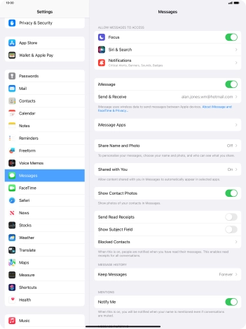 Slide your finger upwards starting from the bottom of the screen to return to the home screen.