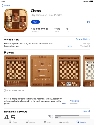 Press GET and follow the instructions on the screen to install the app.