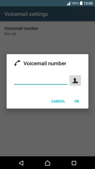 Key in +61414121121 and press OK.