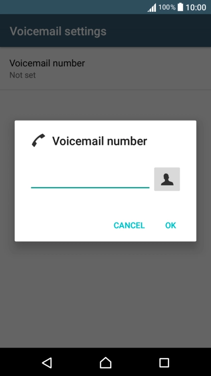Key in +61414121121 and press OK.