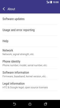 Press Software updates. If a new software version is available, it's displayed. 
Follow the instructions on the screen to update the phone software.