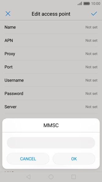 Key in http://pxt.vodafone.net.au/pxtsend and press OK.