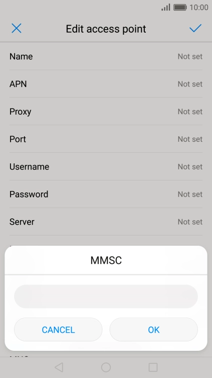 Key in http://pxt.vodafone.net.au/pxtsend and press OK.