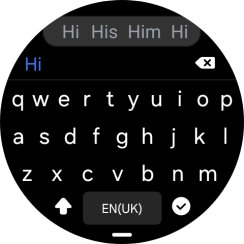 Press the confirm icon.