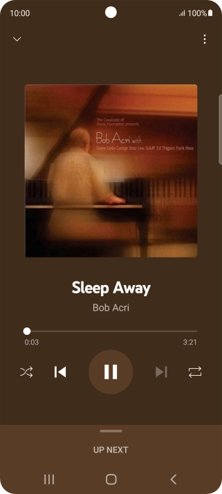 Press arrow right to go to the next audio file.