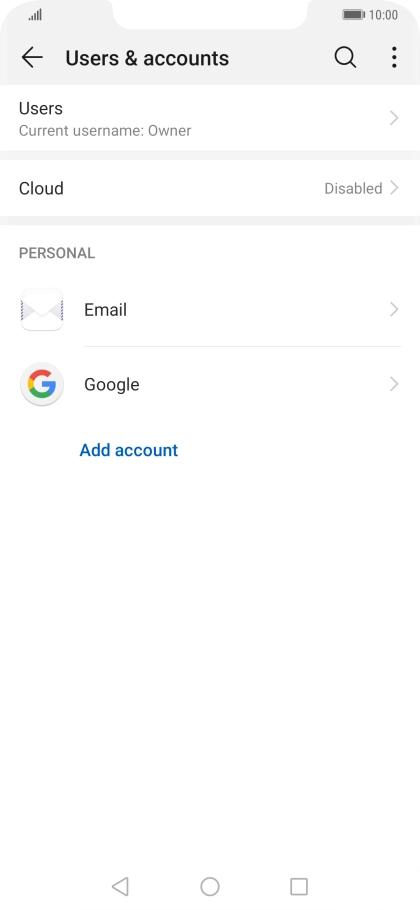 Press the Home key to return to the home screen.