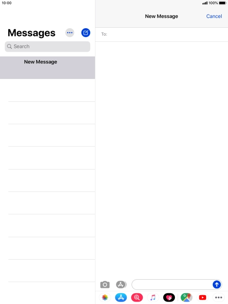 Press To: and key in the first letters of the recipient's name.