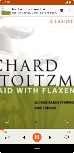 Press arrow right to go to the next audio file.