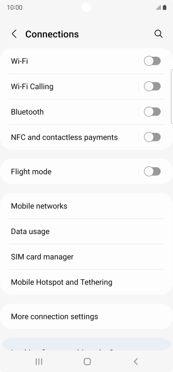 Press SIM card manager.