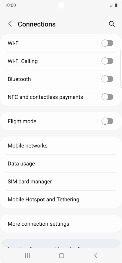 Press SIM card manager.