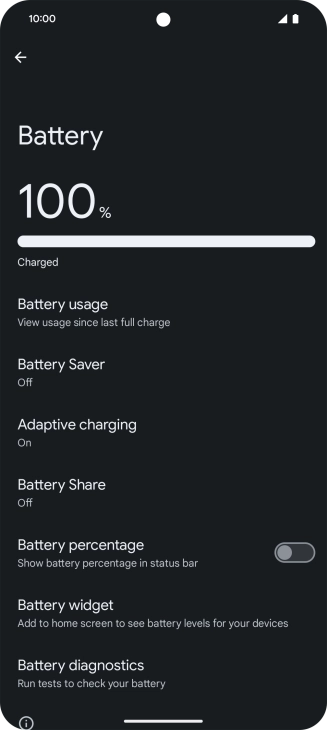 Press Battery Saver.