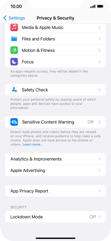 Press App Privacy Report.
