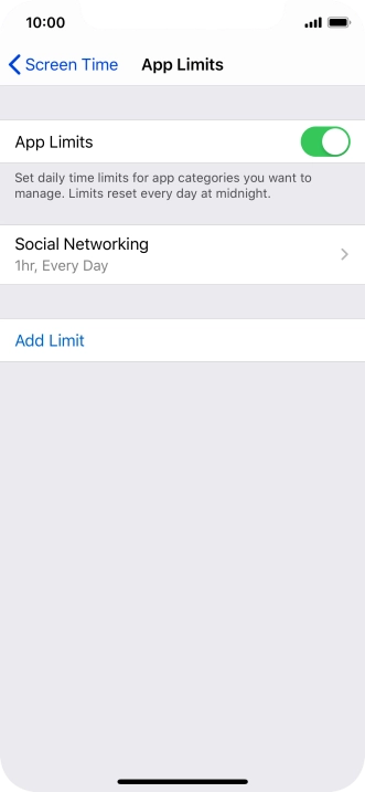 Press the required category.