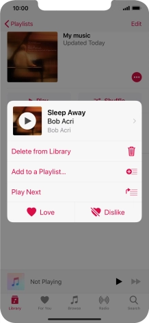 Press the required function and follow the instructions on the screen to use the selected function.