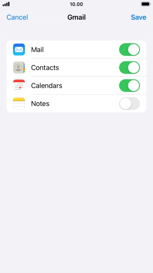 If this screen is displayed, you email account has been recognised and set up automatically. Follow the instructions on the screen to key in more information and finish setting up your phone.