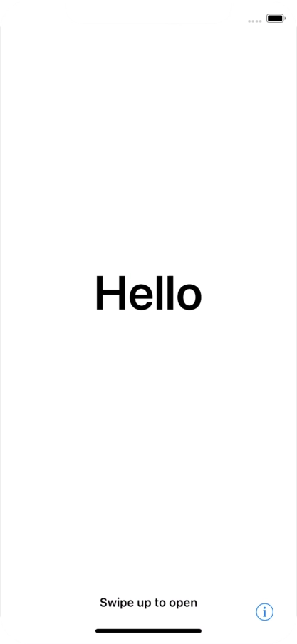 Slide your finger upwards starting from the bottom of the screen.