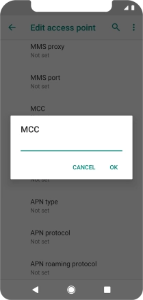 Key in 505 and press OK.