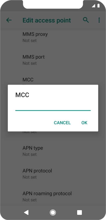 Key in 505 and press OK.