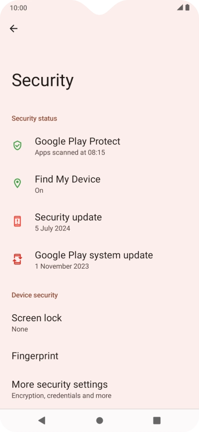 Press the Home key to return to the home screen.