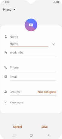 Press the address book drop down list.