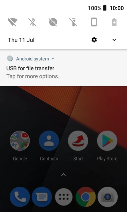 Press Tap for more options.