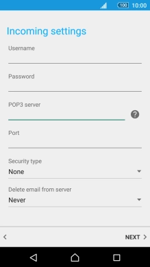 Press the field below 