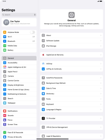 Press Privacy & Security.