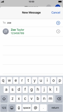 Press the required contact.